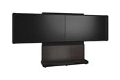 Vægbeslag, AV-Beslag & AV-Møbler - Middle Atlantic Forum stand - for 2 LCD displays / video conference system - 66" 3 bay dark finish - asian night black charcoal grey - TAA Compliant - Maks 136 kg - Maks størrelse 75" - FM-DS-6675FS-JA3B