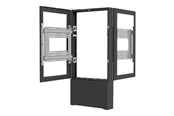 Vægbeslag, AV-Beslag & AV-Møbler - Legrand Chief Impact Floor Kiosks Series LF55UBP-B2B stand - for 2 LCD displays / AV System - black - Maks 56.7 kg - Maks størrelse 55" - LF55UBP-B2B