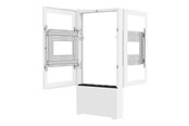 Vægbeslag, AV-Beslag & AV-Møbler - Legrand Chief Impact Floor Kiosks Series LF55UWP-B2B stand - portrait - for 2 LCD displays / AV System - white - Maks 56.7 kg - Maks størrelse 55" - LF55UWP-B2B