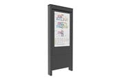 Vægbeslag, AV-Beslag & AV-Møbler - Chief Impact kiosk - portrait - for AV System - outdoor - black - Maks 68 kg - Maks størrelse 49" - OLF49BP-LG