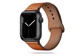 Smartwatch - Tilbehør - Tech-Protect  LeatherFit Strap for Apple Watch 4 / 5 / 6 / 7 / 8 / 9 / SE / Ultra 1 / 2 (42/44/45/49 mm) - Brown - 0795787713716