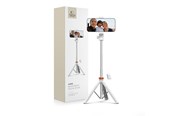 Mobil - Andet Tilbehør - Tech-Protect L03S Bluetooth Selfie Stick with Remote Control Tripod up to 148cm and 180 Head - White - 5906203691180