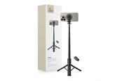 Mobil - Andet Tilbehør - Tech-Protect L06S Bluetooth magnetic selfie stick with MagSafe remote control tripod up to 82cm and 360 head - black - 5906203691241
