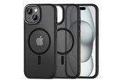Mobil - Covers & Cases - Tech-Protect MagMat 2 MagSafe Case for iPhone 15 - Matte Black - 5906302307944