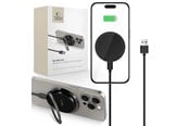 Mobil - Adaptere & Opladere - Tech-Protect QI15W-A33 Inductive Charger with MagSafe and Stand with USB-A / USB-C Cable - Black - 5906302308347