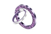 Mobil - Andet Tilbehør - Tech-Protect MMR200 magnetic handle / ring with MagSafe - purple with crystals - 5906302308439