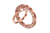 Mobil - Andet Tilbehør - Tech-Protect MMR200 magnetic handle / ring with MagSafe - pink with crystals - 5906302308774