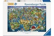 Puslespil - Ravensburger World Map 5000p - 14+ - 12001738