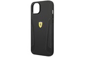Mobil - Covers & Cases - Ferrari Leather Stamp Sides Case for iPhone 14 Plus - Black - 3666339062453