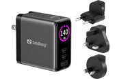 Mobil - Adaptere & Opladere - Sandberg Travel Charger PD140W Display - 441-72