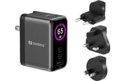 Mobil - Adaptere & Opladere - Sandberg Travel Charger PD65W Display - 441-70
