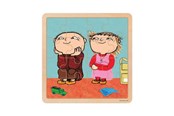 Puslespil - Barbo Toys Puzzle 16 Pcs Wooden Puzzle Friends Wood - 7835