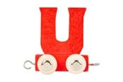 Trælegetøj - Small Foot - Wooden Letter Train Color - U - 10371-display12