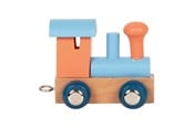 Trælegetøj - Small Foot - Wooden Letter Train Polar - Locomotive Salmon Pink - 12 pieces - 12568-display12
