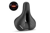 Cykeltilbehør - Rockbros 38218916002 MTB bicycle saddle + lamp - black - Rockbros-38218916002