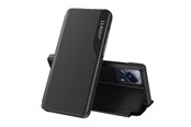 Mobil - Covers & Cases - Hurtel Eco Leather View Case Case for Xiaomi 13 Lite with a Flip Stand Black - 9145576275733
