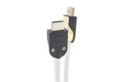 Skærmkabel - Supra HDMI 2.1 - 1.5m - Hvid - 8K - Kabel med aftageligt stik-hus - 1001102431