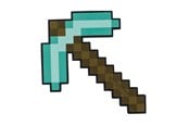 Legetøjsvåben - Jakks DISGUISE Minecraft Hakke i skum - 700911