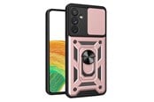 Mobil - Covers & Cases - Hurtel Hybrid Armor Camshield Case for Samsung Galaxy A14 Armored Case with Camera Cover Pink - 9145576272855