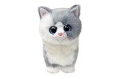 Merchandise - Ty - Beanie Boos - Furley Cat Grey/White /Plush - Bamse - 0008421374113