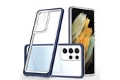 Mobil - Covers & Cases - Hurtel Clear 3in1 Case for Samsung Galaxy S23 Ultra Silicone Cover with Frame Blue - 9145576272725