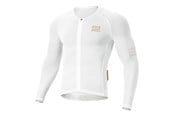 Cykeltilbehør - Rockbros YDCX008 Diamond Long Sleeve Cycling Jersey Size M - White - Rockbros-15200026010