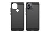 Mobil - Covers & Cases - Hurtel Carbon Case for Xiaomi Redmi A1+ Flexible Silicone Carbon Cover Black - 9145576271773