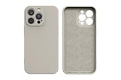 Mobil - Covers & Cases - Hurtel Silicone Case for Samsung Galaxy A14 5G / Galaxy A14 Silicone Cover Beige - 9145576273081