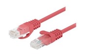 Netværkskabel - Lanberg patch cable - 3 m - red RAL 3017 - Rød - 3m - PCU6-20CC-0300-R