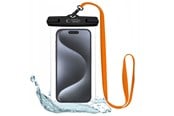 Mobil - Covers & Cases - Tech-Protect Waterproof Case UWC7 Waterproof for Devices up to 6.9" - Black & Orange - 5906302309573