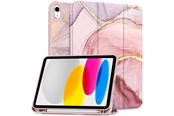 Tablet - Covers & Cases - Tech-Protect SC Pen Case for iPad 10.9" 2022 - Pink Marble - 5906302309979