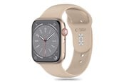 Smartwatch - Tilbehør - Tech-Protect Silicone Strap for Apple Watch 4 / 5 / 6 / 7 / 8 / 9 / SE / Ultra 1 / 2 (42 / 44 / 45 / 49 mm) - Brown - 5906302310005