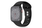 Smartwatch - Tilbehør - Tech-Protect Silicone Strap for Apple Watch 4 / 5 / 6 / 7 / 8 / 9 / SE (38 / 40 / 41 mm) - Black - 5906302310104