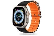 Smartwatch - Tilbehør - Tech-Protect IconBand Pro Strap for Apple Watch 4 / 5 / 6 / 7 / 8 / 9 / SE / Ultra 1 / 2 (42 / 44 / 45 / 49 mm) - Orange and Black - 5906302310265