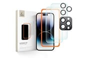 Mobil - Beskyttelsesglas - Tech-Protect Supreme Set Tempered Glass for iPhone 16 Pro - Clear (3 pcs) - 5906302310920
