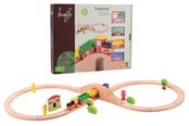 Trælegetøj - Jouéco Trainset 30 pieces - 263-80042