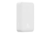 Powerbank - Baseus EnerFill FM41 20000mAh 20W Magnetic Power Bank with USB-C to USB-C Cable 30cm - White Powerbank - Hvid - 20000 mAh - E0027U01