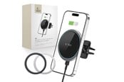 Mobil - Adaptere & Opladere - Tech-Protect A2 Car Phone Holder with MagSafe 15W Inductive Charger for Air Vent - Blackmo - 9589046926730