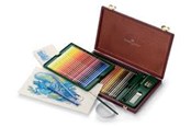 Skrive- og Tegneværktøjer - Faber-Castell Albrecht Durer Watercolor Pencils Wood Case of 48 Accessories - 117506