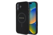 Mobil - Covers & Cases - GUESS Saffiano Classic Logo MagSafe case for iPhone 16 - black - 3666339342401