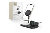 Mobil - Adaptere & Opladere - Tech-Protect QI15W-A22 Inductive MagSafe Charger with 3in1 MagSafe Stand for Smartphone / Apple Watch / AirPods - Black - 9490713930960