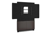 Vægbeslag, AV-Beslag & AV-Møbler - Middle Atlantic Forum stand - for LCD display / video conferencing system - 2-bay dark finish - asian night black charcoal grey - TAA Compliant - Maks 68 kg - Maks størrelse 55" - FM-DS-4875FW-AA3B