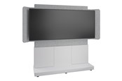 Vægbeslag, AV-Beslag & AV-Møbler - Middle Atlantic Forum stand - for LCD display / video conferencing system - 66" 3 bay light finish - designer white silver grey white - TAA Compliant - Maks 102 kg - Maks størrelse 81" - FM-DS-6675FS-KD8W