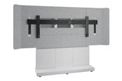 Vægbeslag, AV-Beslag & AV-Møbler - Middle Atlantic Forum stand - for LCD display / video conferencing system - 66" 3 bay light finish - designer white silver grey white - TAA Compliant - Maks 102 kg - Maks størrelse 105" - FM-DS-6675FS-LD8W