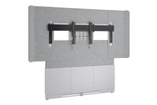 Vægbeslag, AV-Beslag & AV-Møbler - Middle Atlantic Forum stand - for LCD display / video conferencing system - 66" 3 bay light finish - designer white silver grey white - TAA Compliant - Maks 68 kg - Maks størrelse 80"-85" - FM-DS-6675FW-ED8W