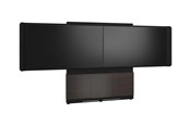 Vægbeslag, AV-Beslag & AV-Møbler - Middle Atlantic Forum stand - for 2 flat panels / video conferencing system - 66" 3 bay dark finish - asian night black charcoal grey - TAA Compliant - Maks 136 kg - Maks størrelse 55" - FM-DS-6675FW-GA3B