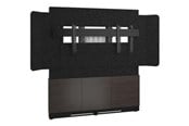 Vægbeslag, AV-Beslag & AV-Møbler - Middle Atlantic Forum stand - for LCD display / video conferencing system - 66" 3 bay dark finish - asian night charcoal grey black - TAA Compliant - Maks 102 kg - Maks størrelse 81" - FM-DS-6675FW-KA3B