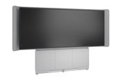 Vægbeslag, AV-Beslag & AV-Møbler - Middle Atlantic Forum stand - for LCD display / video conferencing system - 66" 3 bay light finish - designer white silver grey white - TAA Compliant - Maks 102 kg - Maks størrelse 105" - FM-DS-6675FW-LD8W
