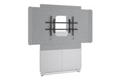 Vægbeslag, AV-Beslag & AV-Møbler - Middle Atlantic Forum stand - for LCD display / video conferencing system - 48" 2-bay light finish - designer white silver grey white - TAA Compliant - Maks 68 kg - Maks størrelse 65" - FM-DS-4875FW-BD8W