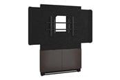 Vægbeslag, AV-Beslag & AV-Møbler - Middle Atlantic Forum stand - for LCD display / video conferencing system - 48" 2-bay dark finish - asian night black charcoal grey - TAA Compliant - Maks 68 kg - Maks størrelse 75" - FM-DS-4875FW-CA3B